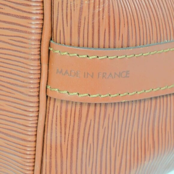 LOUIS VUITTON Petit Noe Drawstring Shoulder Bag Epi Leather Brown - Picture 8 of 16